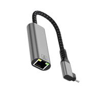 Adaptateur USB C vers Ethernet coudé à 90 degrés de type C vers RJ45 Gigabit Ethernet adaptateur réseau convertisseur dongle pour PC