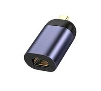 Adaptateur USB-C vers Ethernet Débit 100Mbps Design Compact Gris