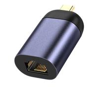 Adaptateur USB-C vers Ethernet Débit 100Mbps Design Compact Gris