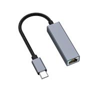 Adaptateur USB C vers Ethernet facile à utiliser - Adaptateur réseau USB de type C vers RJ45 - Haute vitesse Internet 1000 Mbps