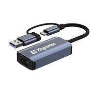 Adaptateur USB C vers Ethernet,Kingcenton 2 en 1 Adaptateur USB/USB C vers RJ45 Réseau LAN Ethernet Gigabit, Compatible MacBook Pro Air,iPad Pro/Air, Notebook PC Windows7/8/10, XP, Mac/Linux, etc.