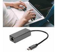 Adaptateur USB C vers Ethernet Type C vers RJ45 Adaptateur Ethernet Réseau LAN RJ45 Gris Stable Transmission Type C Adaptateur pour Pro pour S9/S8/Note 9 (100 trillions)