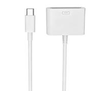 Adaptateur USB C vers femelle 30 broches pour iPhone 17, [certifié Apple MFi] Pas d'audio USB Type C mâle vers 30 broches femelle convertisseur de charge et de données pour iPhone 17 17 Air 16 15 Pro