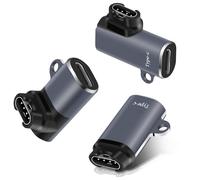 Adaptateur Usb C Vers Gar/Min 3pack, Connecteur Câble Chargeur Type C À 90 Degrés Transfert De Données Compatible Avec Garmin Fenix 7/7s/7x/6/6s/6x/5/5s/5x/Forerunner 245/255/Vivoactive 3/4/Venu
