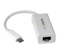 StarTech.com Adaptateur USB C vers Gigabit Ethernet - Blanc - Adaptateur Réseau LAN USB 3.0 vers RJ45 - USB Type C vers Ethernet