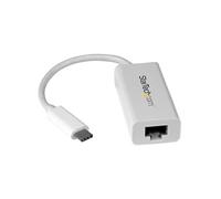 StarTech.com Adaptateur USB C vers Gigabit Ethernet - Blanc - Adaptateur Réseau LAN USB 3.0 vers RJ45 - USB Type C vers Ethernet