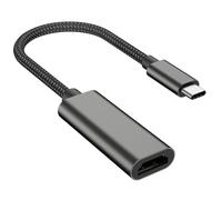 Adaptateur USB C vers HDMI 4K @ 60 Hz, convertisseur de type C vers HDMI Thunderbolt 3/4, pour iPhone 15 16 Pro/Max, MacBook Pro/Air, ordinateur portable, Samsung Galaxy, Surface Go, XPS, iPad, Huawei