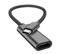 Adaptateur USB C vers HDMI 4K@60Hz, Type C HDMI Convertisseur Thunderbolt 3/4, compatible avec ordinateur portable MacBookPro/Air, iPhone 15 16 Pro/Max, Samsung GalaxyS8-S23, Surface,Ipad Pro