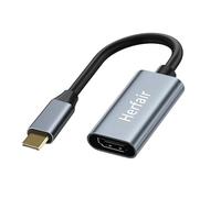 Adaptateur USB C vers HDMI 4K, câbles de type C vers HDMI, convertisseur de port USB C Thunderbolt 3 vers DisplayPort, compatible avec MacBook Pro/Air, iPad, Surface Book, Pixelbook, Dell XPS, Samsung