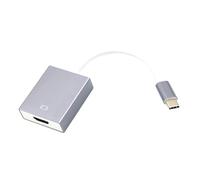 Adaptateur USB C vers HDMI 4K en aluminium de type C vers câble pour ordinateur portable, projection, smartphone, tablettes, téléviseurs, moniteurs, câble adaptateur