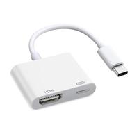 Adaptateur USB C vers HDMI 8K @ 60 Hz pour iPhone 15/16/17, convertisseur AV numérique certifié MFi avec PD 100 W pour MacBook Pro/Air, iPad Pro, iMac, Galaxy S25/S24 et Plus Encore
