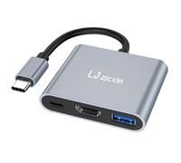 Adaptateur USB C vers HDMI, adaptateur de type C vers HDMI 4K avec 100 W PD et USB 3.0 convertisseur AV numérique multiport pour MacBook Pro/Air, iPad Pro/Air, iPhone 15, tablettes, Switch et autres