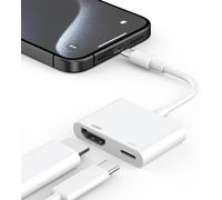Adaptateur USB C vers HDMI, Adaptateur Type C vers HDMI Convertisseur AV Numérique 4K pour TV, Synchronisation Vidéo et Audio Compatible avec iPhone 15/16, iPad, Samsung S24 Ultra, MacBook Pro/Air