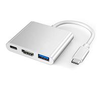 Adaptateur USB C vers HDMI, Adaptateur USB Type C vers HDMI Convertisseur avec Port USB 3.0/2.0 et Port de Charge C USB Compatible avec Nintendo Switch,MacBook,Chromebook Pixel,Galaxy S8/S9+