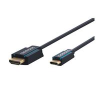 Adaptateur USB C vers HDMI - CLICKTRONIC - 1M - 4K 60Hz - Compatible Thunderbolt 3 - HDCP 2.2