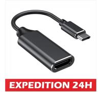 Adaptateur USB C vers HDMI - Cuszwee - 4K - Compatible Thunderbolt 3 - Pour MacBook - Cordon Blanc