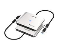 Adaptateur USB C vers HDMI, WAVLINK Adaptateur Quadruple Moniteur pour Systèmes macOS M1/M2/M3/M4. Hôtes Type-C/A, 4 HDMI, Pilote SMI Requis