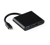 Adaptateur USB C vers HDTV multiports USB C avec sortie HDTV 4K USB3.0 Transfert de données Port de charge USB C pour projecteurs