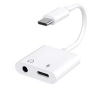Adaptateur USB C vers Jack 3.5mm avec Charge Rapide 60W, Hi-Res Adaptateur Casque USB-C Compatible avec iPhone 16/15 Pro Max Samsung Galaxy S24/S23/S22/S21 Ultra iPad Pro Pixel