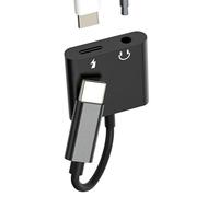 Adaptateur USB C vers Jack 3.5mm pour IPhone 16 15 (2 en 1) connecteur Chargeur Casque pour Apple Compatible avec Samsung S22 S23 Ultra Type C Audio écouteurs Splitter Double Câble AUXiliaire Voiture
