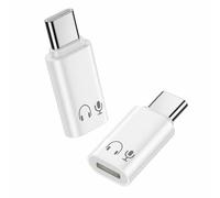 Adaptateur USB C vers Lightning Audio pour iPhone 17/16/15, pour iPad Air/Mini 6, Samsung Galaxy - Convertisseur Hi-FI avec Télécommande Inline, sans Charge ni Données, Blanc