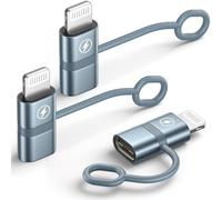 Adaptateur USB C vers Lightning (Lot de 3), 36W Adaptateur Lightning USB C PD Charge Rapide et Transfert de Données Certifié MFi pour iPhone 14 13 12 11 X,iPad/AirPods,Pas pour écouteurs/Audio/OTG/Hub
