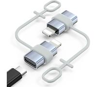 Adaptateur Usb C Vers Lightning,Pas Pour Audio/Otg,Adaptateur Lightning Mâle Vers Usb C Femelle Pour Iphone 14/13/12/11/X Avec Charge Et Synchronisation Des Données,Boucle Anti-Perte,Gris
