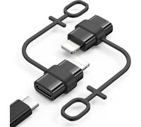 Adaptateur Usb C Vers Lightning,Pas Pour Audio/Otg,Adaptateur Lightning Mâle Vers Usb C Femelle Pour Iphone 14/13/12/11/X Avec Charge Et Synchronisation Des Données,Boucle Anti-Perte,Noir
