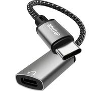 Adaptateur USB C vers Lightning pour écouteurs Apple EarPods avec connecteur Lightning ¿ Compatible avec M2/M1 MacBook Air/MacBook Pro, iPad Pro/Air/Mini, iMac/Mac et Plus Encore ¿ Gris
