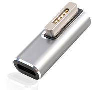 Adaptateur USB C vers Magnétique pour MagSafe 2, Convertisseur de Charge Rapide PD 100W, Connecteur Type C vers Magnétique 2 T-Tip avec Indicateur LED Compatible avec MacBook Pro 11" et 13"/Air 13" et