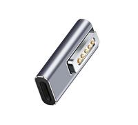 Adaptateur USB-C vers MagSafe 2 Magnétique pour MacBook Pro et Air Argent