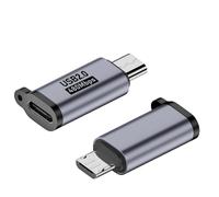 Adaptateur USB-C vers Micro-USB 12 pièces, Coque en Aluminium, Charge Rapide 18W FCP/QC et Transfert de données 480 Mbps - pour Samsung, Huawei, Xiaomi, Powerbank