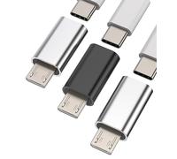 Adaptateur USB C vers Micro USB(Lot de 3) USBC Femelle Android Mâle Convertisseur Type Jack Chargeur Cable Mini Charger Prise Adapter Compatible pour Huawei Xiaomi Redmi Samsung Câble Connector