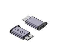 Adaptateur USB C vers MicroB mâle femelle vers microB mâle Convertir Connecteur de synchronisation de données Adaptateur 10 Gbit/s