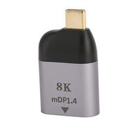 Adaptateur USB C vers Mini DisplayPort Compact Plug and Play 8K 60Hz USB Type C Mâle vers Mini Femelle pour Moniteur Projecteur PC Argent