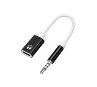 Adaptateur USB C vers prise casque 3,5 mm, adaptateur USB de type C vers audio auxiliaire, compatible avec smartphone, tablettes, prend en charge les appels et l'écoute de la musique