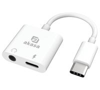 Adaptateur USB-C Vers Prise Jack 3,5 Mm Et Chargeur PD - AK-CBCA30-08WH