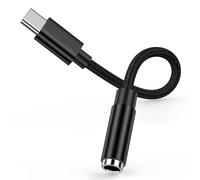 Adaptateur USB C vers prise jack 3,5 mm pour casque Samsung, adaptateur jack vers USB C avec puce DAC pour Samsung Galaxy S25 Ultra S24 S23 A55, A54 5g, iPhone 17 Pro Max/16/15, Xiaomi, Google Pixel