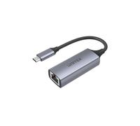 Adaptateur USB C vers RJ-45 - UNITEK - U1312A - 0,5 m - Contacts en aluminium - Gris