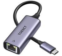 Adaptateur USB C vers RJ45 Ethernet 2.5 Gigabit Réseau LAN Compatible avec iPhone,MacBook,iPad Surface Go Galaxy S24 Ultra -