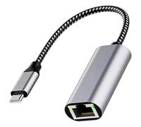 Adaptateur USB C vers RJ45 Gigabit Ethernet Type Fast Networking Dongle Convertisseur pour PC/ordinateur portable Accessoires Aluminium USB LAN Adaptateur
