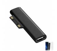 Adaptateur USB C vers Surface pour Microsoft Surfaces Pro 9/8/7/6/5/4/3/X/Go Laptop, Connecteur USB C vers Surface Connect, Convertisseur Charge PD 15V 3A 45W pour Magnétique Ordinateur Portable