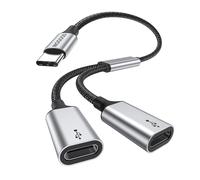 Adaptateur USB C vers type C Câble répartiteur USB Y,convertisseur de Cordon USB C mâle vers 2USB C Femelle,concentrateur Double Port USB C Adaptateur divisé USB C pour Xbox,PS5,PC (Pas pour Moniteur)