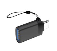Adaptateur USB C vers USB 3.0 compact en métal avec fonctionnalité pour connecter un lecteur flash et charger en voyage Adaptateur USB OTG haute vitesse