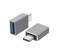 Adaptateur USB-C vers USB 3.2 - INF - Convertisseur - Transfert de données rapide - Couleur Gris