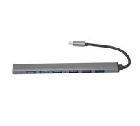 Adaptateur USB-C vers USB 7 ports, répartiteur USB haute vitesse avec fonction Plug and Play, prolongateur USB 3.0 avec protection contre les