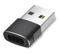 Adaptateur USB-C vers USB A - Connectez Facilement smartphone et tablette - Compatible Xiaomi, Samsung, Huawei, Oneplus, et Plus - Charge et Transfert de Données Simplifiés - Noir - Straße Tech ® Noir