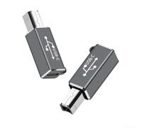 Adaptateur USB-C vers USB-A en aluminium pour connectivité mobile, prend en charge les pianos numériques, les tambours électroniques, les imprimantes, les télécopieurs, fonctionnement fluide (gris)