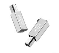 Adaptateur USB-C vers USB-A en aluminium pour connectivité mobile, prend en charge les pianos numériques, les tambours électroniques, les imprimantes, les télécopieurs, fonctionnement fluide (argent)