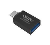 Adaptateur USB-C vers USB-A - GENERIQUE - TC-USBC3A/BL - Noir - USB 3.1 Gen 2 - Garantie à vie